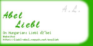 abel liebl business card